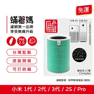 蟎著媽 適 小米 空氣清淨機 一代 1代 2代 二代 2S 3 三代 3代 Pro 除甲醛增強版 內含晶片RFID 濾網