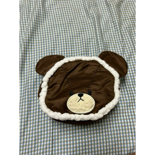 正版 the bear's school小熊學校雪人造型 收納包 化妝包