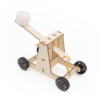 RUBY 科技小製作 木製 3D拼圖 投石車 投石機 生活科技 科學實驗 科學玩具 益智 教育 DIY 拼裝 自行組裝
