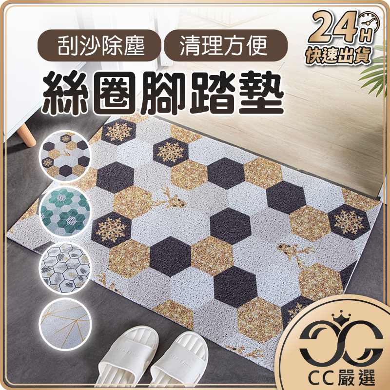台灣現貨 絲圈腳踏墊 刮泥腳踏墊 可水洗 地墊 踏墊 門口地墊 PVC 門外腳踏墊 除塵墊 玄關墊 腳踏墊 CC嚴選