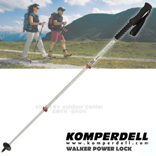【KOMPERDELL 奧地利】送》航太鋁合金強力鎖定泡棉握把健行登山杖 健行手杖 柺杖_1742439-10