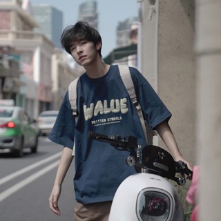 『癮品流行』隔日到！港風復古 純棉短袖t恤 短袖男 S-3XL 美式復古短袖 五分袖T恤 寬鬆慵懶風 T恤