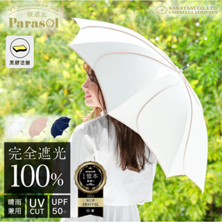 【黑膠降溫抗uv 輕量 日本晴雨傘】晴雨傘 陽傘 防曬傘 upf50+ 黑膠 輕量 抗uv 遮光率100% 日本雨傘