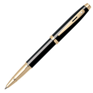 SHEAFFER 9322 100系列 黑亮漆金夾 鋼珠筆 E1932251