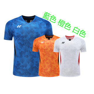 新款羽球衣新款網球服羽球服 時尚短袖羽毛球服yy 排球服羽球衣 情侶短袖運動套裝 男女羽球衣排汗衫3308碼上衣