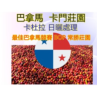 巴拿馬 瓦肯山谷 卡門莊園 卡杜拉 日曬及水洗處理 精品生豆