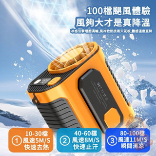 掛腰風扇 行動電源10000毫安 熱賣 夏季 必備 抗暑 涼感 優惠 USB 便攜式風扇 戶外降溫 充電 清涼