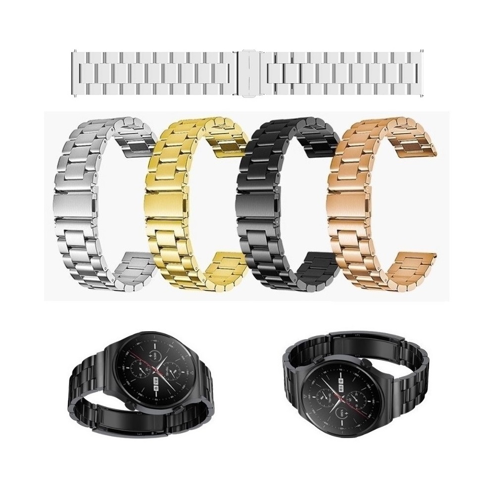 【三珠不鏽鋼】適用 三星 Galaxy Watch FE SM-R861 錶帶寬度 20MM 金屬 腕帶