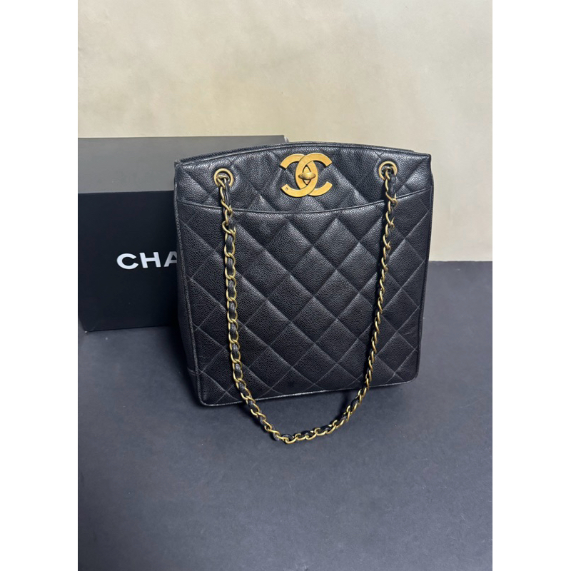 完售 正品 Chanel vintage 荔枝皮琴譜包