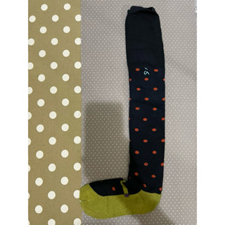 a la sha假兩件式造型點點長襪