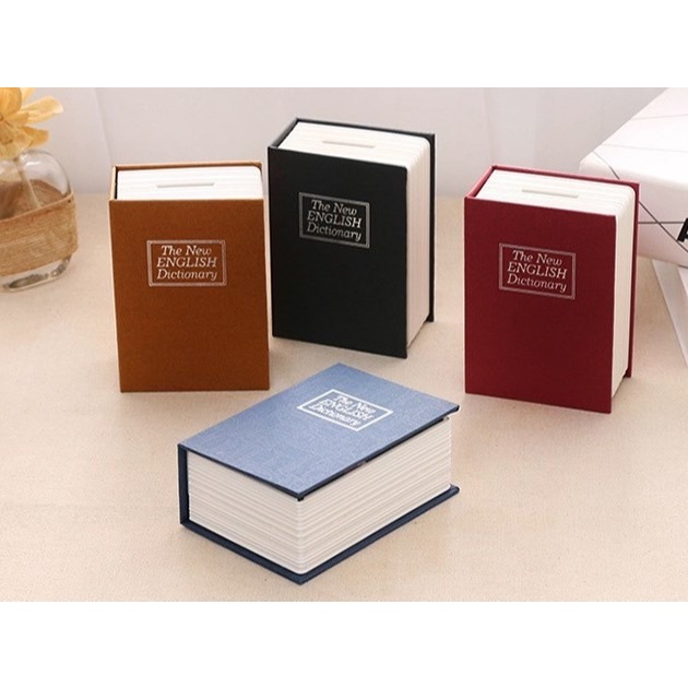經典日記字典   收藏小箱 書本保險箱  四種顏色 書本保險盒  存錢筒
