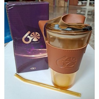 全新現貨！可議價！！琥珀色玻璃杯 透明吸管提杯 復古玻璃吸管隨行杯 簡約玻璃水壺 手提玻璃杯