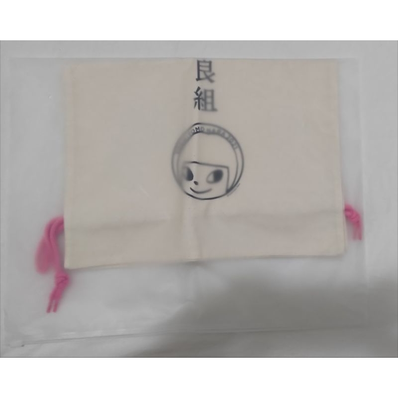 全新品奈良美智Nara Yoshitomo奈良組帆布束口袋-很大的束口袋