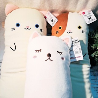 代買代購 日本商品 可愛動物靠枕／貓咪狗狗長條抱枕／午安枕／Q軟柔嫩玩偶／填充娃娃