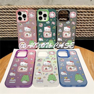 iPhone11 12 13 14plus 15 16Pro max手機殼 卡通袋子凱蒂貓 蘋果XR XS MAX保護殼