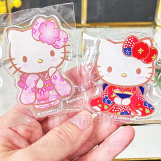 日本帶回 S193 三麗鷗 凱蒂貓 冰箱磁鐵 Hello Kitty櫻花 KT和服 留言磁鐵 磁鐵 壓克力磁鐵