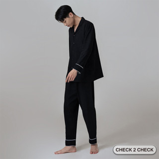 Check2Check-莫代爾好眠柔滑套裝 男睡衣套裝 居家服飾 居家套裝 睡褲【CB00-120015】[現貨]