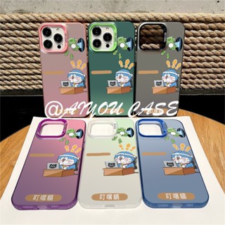 忙碌哆啦A夢iPhone11 12mini 13 14plus 15 16Promax手機殼 蘋果XR XSMAX保護殼