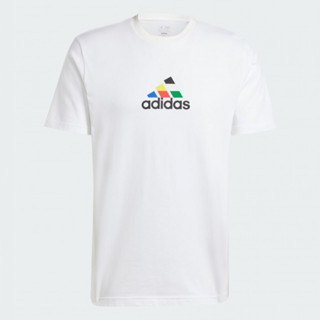 ADIDAS M TIRO NATION T 男款 白色 圖騰 純棉 休閒 圓領 IW2668 Sneakers542