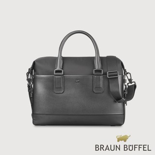 【BRAUN BUFFEL】尼爾-B 公事包-黑色(德國小金牛台灣總代理)/BF522-65-BK