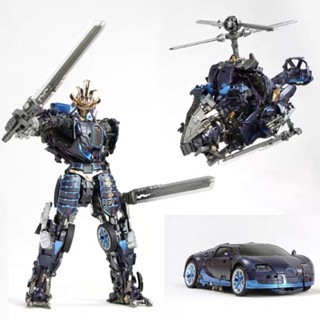 藍武者 三變戰士 漂移 精工坊 J01 布加迪 直升機 甩尾 藍戰士 變形金剛玩具 電影版 科博文密卡登 藍武士 大黃蜂