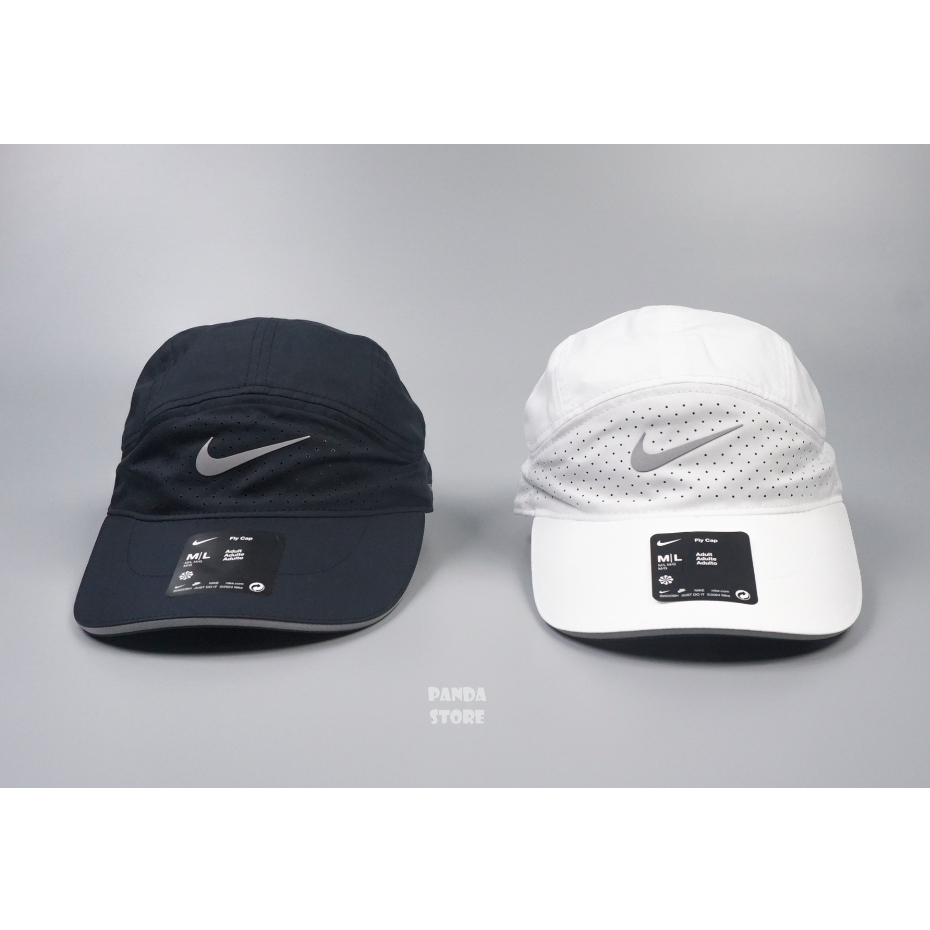 胖達）NIKE DRI-FIT FLY 遮陽帽 高爾夫球帽 反光 透氣 帽子 FB5681-010 黑 100 白 男女
