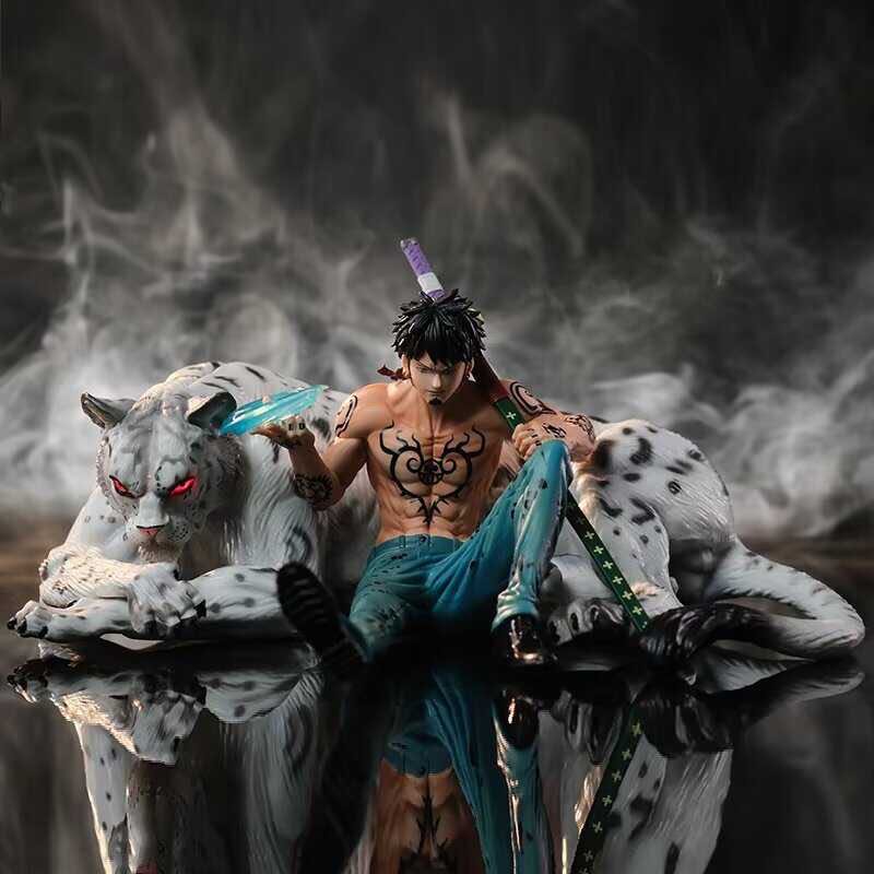 限時促銷【海賊王】GK 雪豹羅 二代坐姿 特拉法爾加·羅 可發光  盒裝  20cm 1200