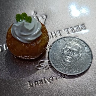 袖珍 模型 食玩 模擬 奶油 泡芙 甜點 點心 手做