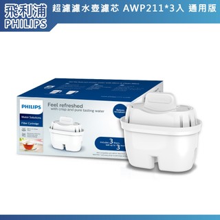 不買來歷不明水貨或仿製品 台灣公司貨【PHILIPS飛利浦】超濾濾水壺濾心 AWP-211 BRITA 濾芯AWP211