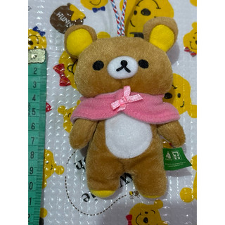 Rilakkuma 拉拉熊 粉紅披風吊飾 娃娃7-11 絕版2011
