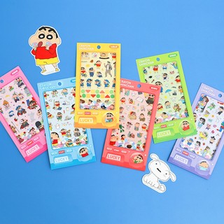 S MATE【預購】❤️韓國 CRAYON SHIN-CHAN 蠟筆小新 小白 幸運貼紙 日記伴侶 透明貼紙