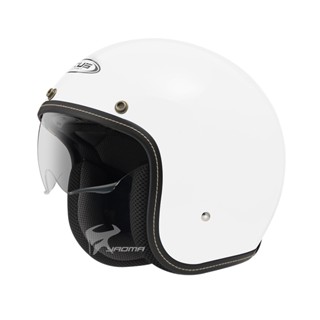 【ZEUS】贈鏡片 安全帽 ZS-388A 白 素色 內鏡 超輕量 內襯可拆 插扣 內建墨鏡 388A｜耀瑪騎士