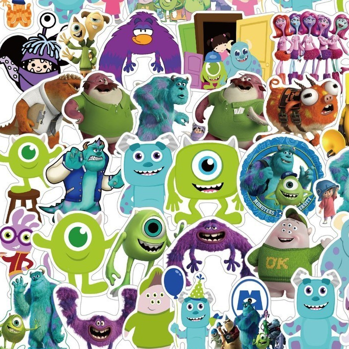 買100張送100張💥怪獸電力公司貼紙 怪獸大學貼紙 貼紙 兒童貼紙 可愛貼紙 獎勵貼紙 卡通貼紙 防水貼紙 真防水