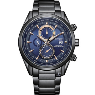 CITIZEN 星辰 GEN'T 空中之鷹 光動能 萬年曆 電波錶 43MM (AT8265-81L)
