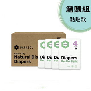 Parasol Clear + Dry 新科技水凝尿布-工藝升級版-黏貼式箱購組 (Mama&Dada官方直營)