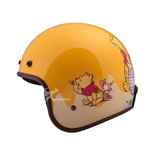 【EVO】安全帽 小熊維尼 3 杏黃 維尼熊 小豬 Winnie the Pooh 復古帽 迪士尼授權 309｜耀瑪
