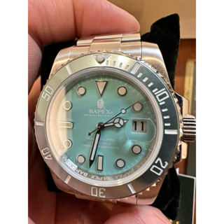 【二手】近全新 BAPEX TYPE 1 機械錶/水鬼/湖水綠/蒂芬妮綠/潮牌/BAPE