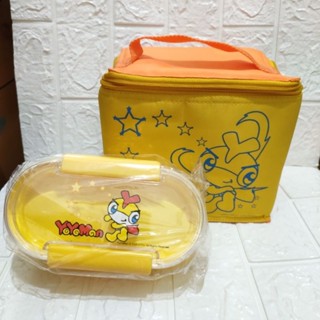 💗全新品💗YoYo 兒童 安全環保 雙層便當盒+厚保溫袋 學生 餐具 提袋 餐盒 保鮮盒 保冷袋