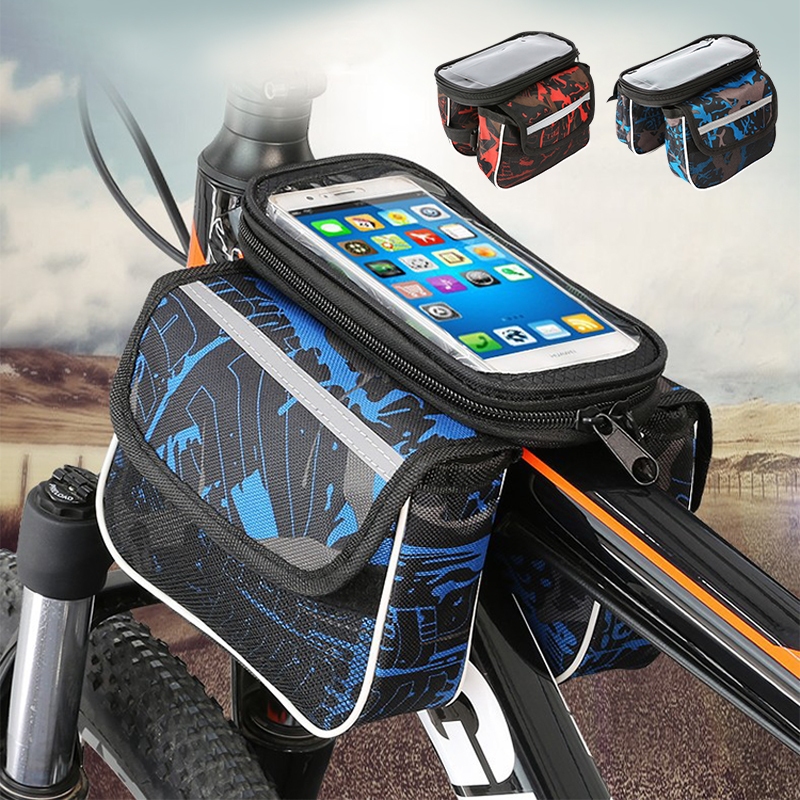 可觸控單車上管包 自行車包 腳踏車包 自行車管包 單車包 車前包 公路車包 上管馬鞍袋【BN0190】普特汽車精品