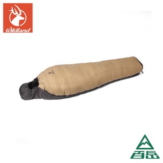 [Wildland]輕量保暖300g羽絨睡袋 沙色 W5003-163-F[士林百嶽]實體店面有保障