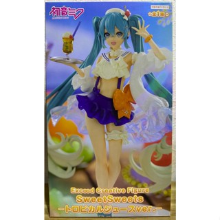 FGS> 正版日版 FuRyu 初音未來 MIKU Sweet Sweets 熱帶水果飲料 熱帶果汁 美女公仔