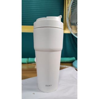 全新 WOKY 沃廚 渾圓杯 770ml 附矽膠吸管 + Tritan彈跳吸管(防漏升級版) + 止水密封全組合 橡白