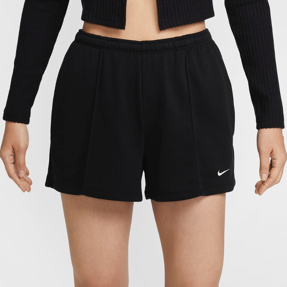 NIKE 女 4吋 運動短褲 中腰  棉褲 抽繩 Sportswear Chill Terry HF6941-010