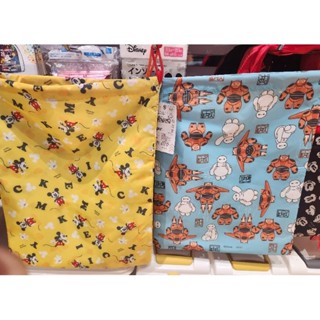 大創 DAISO 迪士尼 Disney 聯名款 米奇 Baymax 大英雄天團杯麵 玩具總動員 束口袋 收納袋 旅行收納