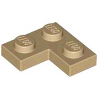 【金磚屋】2420DTN10 LEGO 樂高零件 Dark Tan Plate 2 x 2 Corner