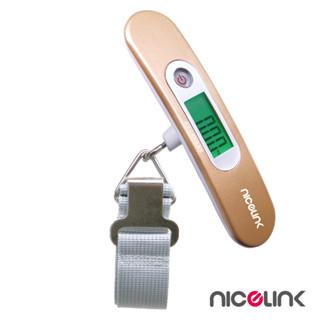 NICELINK 耐司林克 迷你時尚數位行李秤 香檳金/電子秤/行李秤 YW-S028