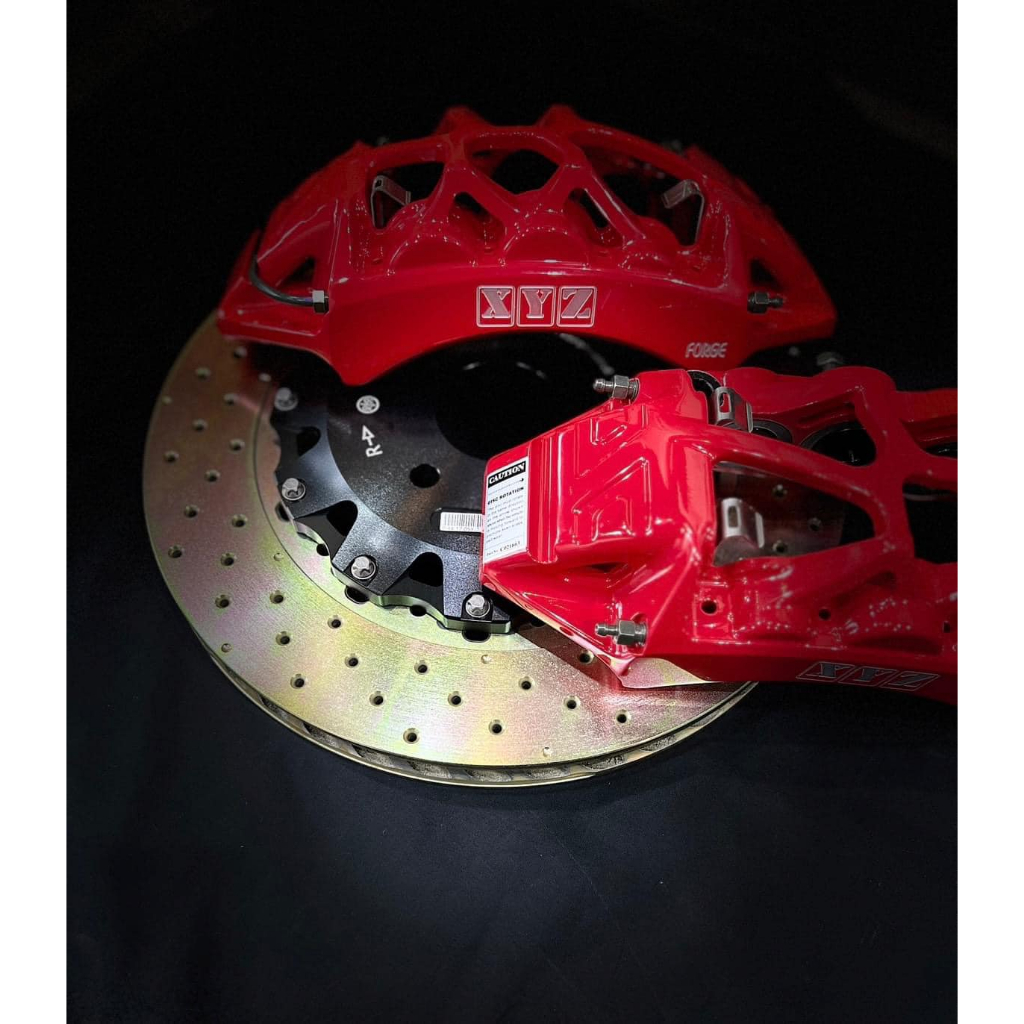 @阿吐車業有限公司@改裝 XYZ JAPAN 鍛造煞車卡鉗套件組前後330MM到440MM 碟盤.來令片.油管整套@