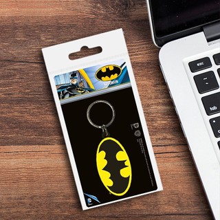 【DC蝙蝠俠】蝙蝠俠 Batman LOGO 經典蝙蝠俠 進口鑰匙圈 橡膠鑰匙圈掛環