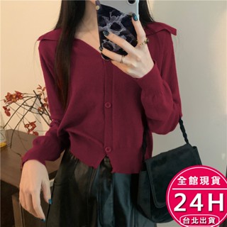 【梨卡】隔日到貨 女裝 長袖 外搭衣 氣質內搭毛衣 高階感 針織打底 辣妹打底上衣 韓系上衣WT0999【現貨24H】