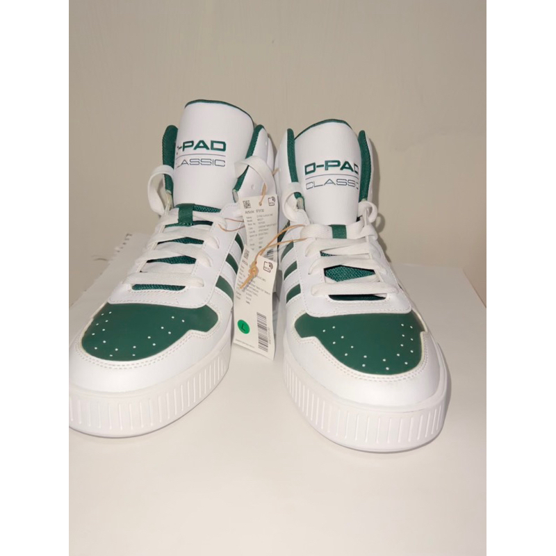全新 adidas D-PAD Classic mid 中筒休閒鞋 籃球鞋 綠白配色